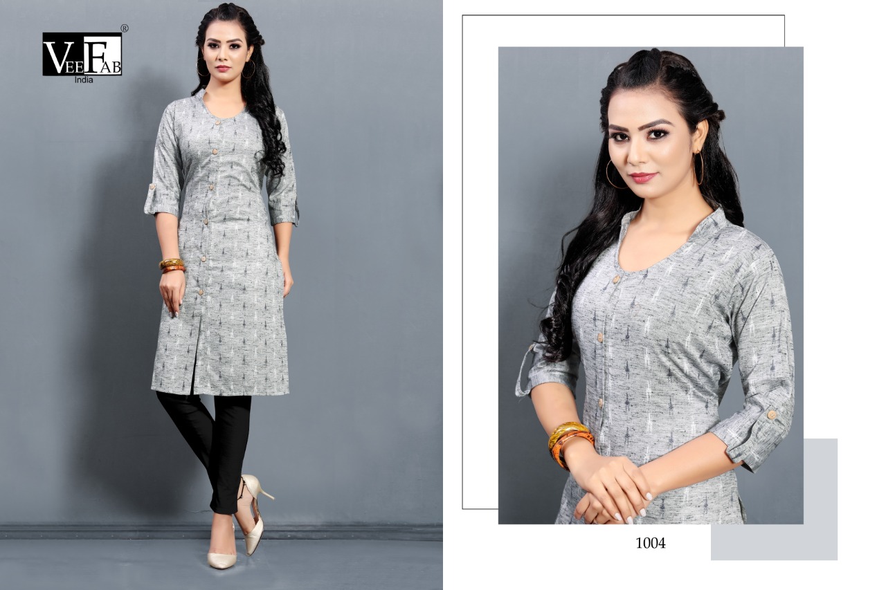 VF INDIA QUEEN HANDLOOM COTTON PRINTED FORMAL WEAR KURTI WHOLESALER