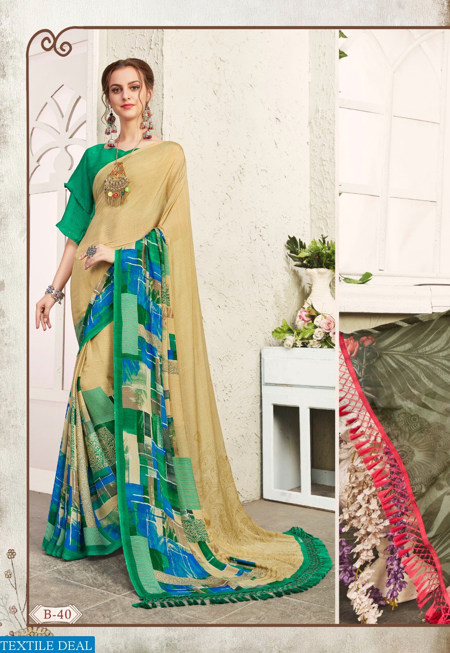 VINAMRA ANANYA VOL 4 SYNTHETIC PRINTED CASUAL WEAR SAREES