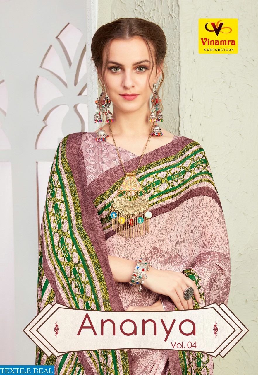 VINAMRA ANANYA VOL 4 SYNTHETIC PRINTED CASUAL WEAR SAREES