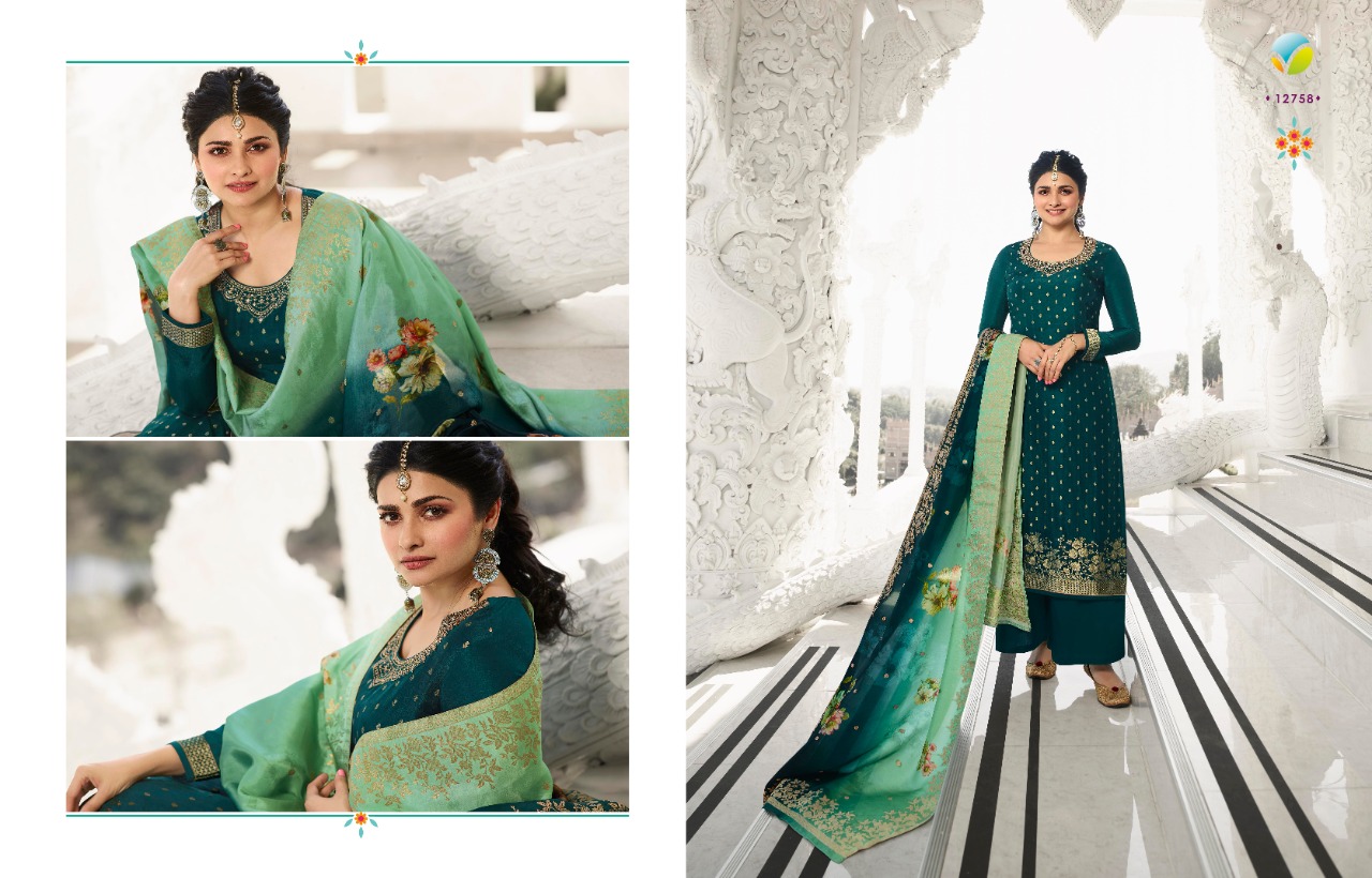 VINAY FASHION LAUNCH KASEESH ZAREENA 12751-12758 SERIES DOLA JACQUARD DESIGNER SALWAR SUIT