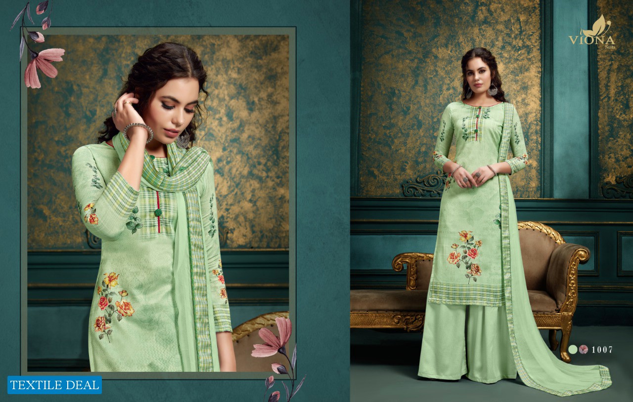 VIONA PRESENTING ALINA PASHMINA DIGITAL PRINT SALWAR SUITS COLLECTIONS OF EVERGREEN WEAR