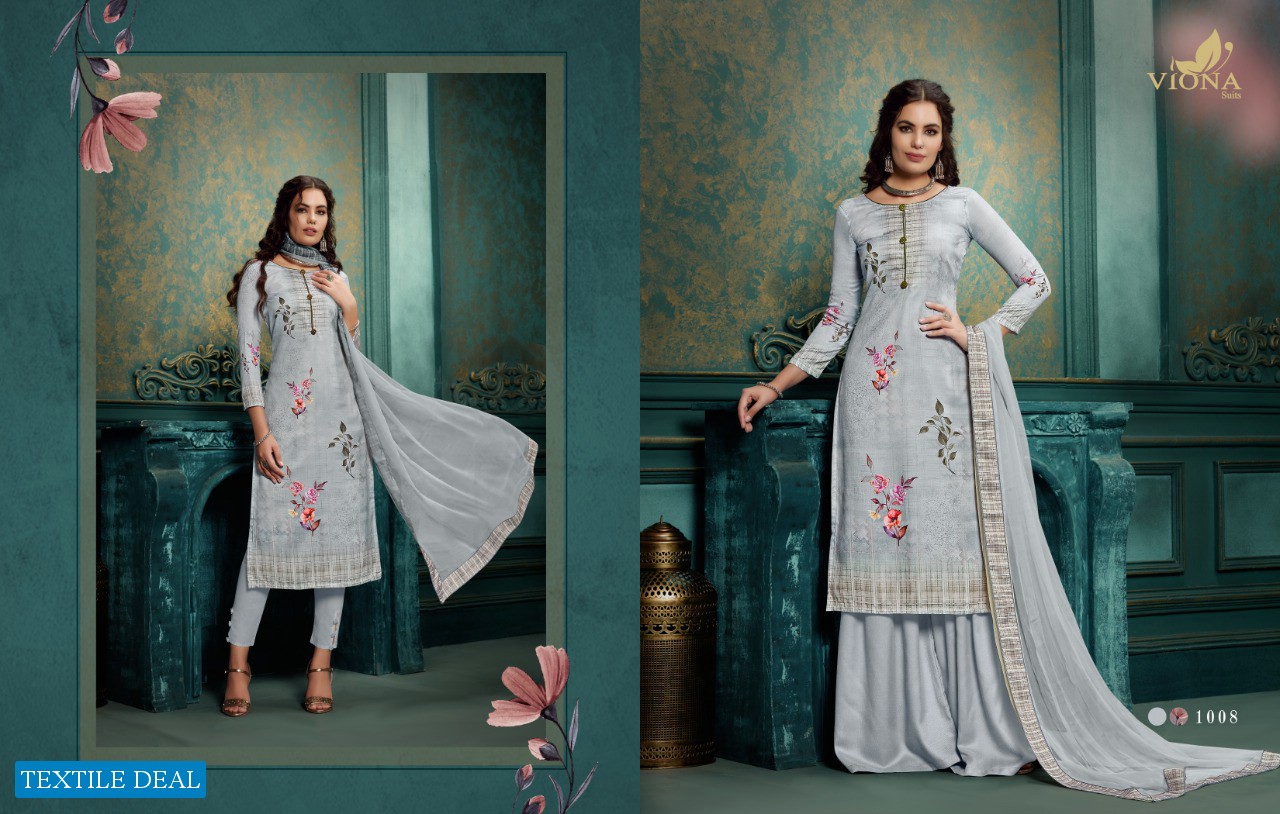 VIONA PRESENTING ALINA PASHMINA DIGITAL PRINT SALWAR SUITS COLLECTIONS OF EVERGREEN WEAR