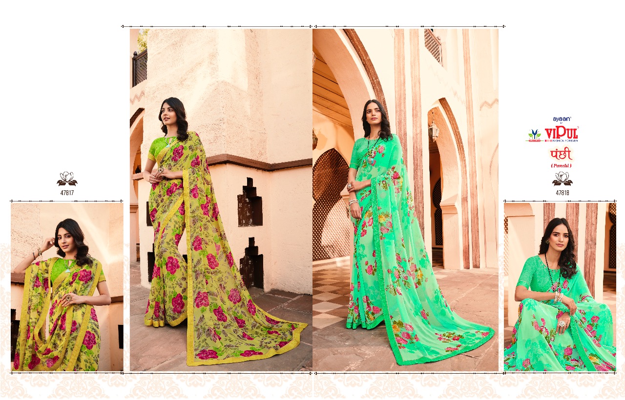 VIPUL BY  PANCHI  GEORGETTE SUMMER SAREES