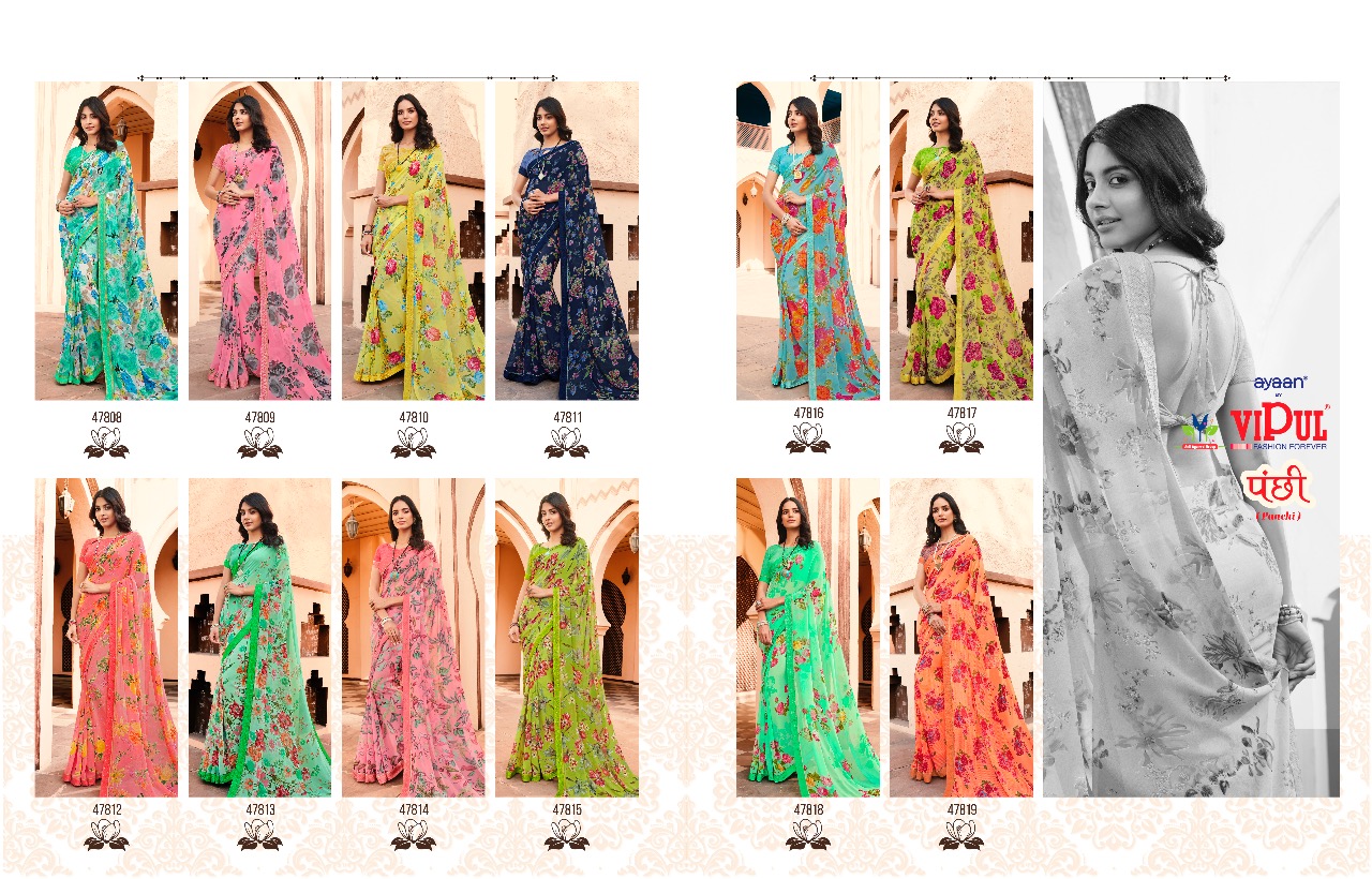 VIPUL BY  PANCHI  GEORGETTE SUMMER SAREES