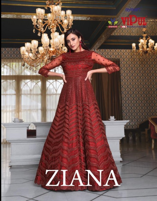 VIPUL ZIANA EXCLUSIVE LONG WEDDING BRIDAL SALWAR KAMEEZ