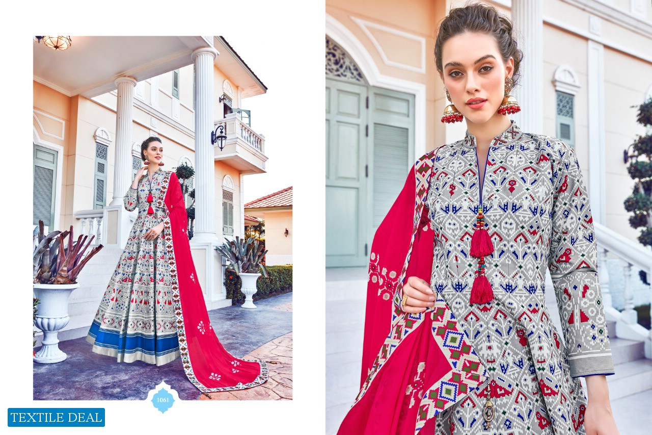 VIRASAT PRESENTS MAYURI KILLER SILK DESIGNER LONG GOWN PARTY WEAR EXCLUSIVE COLLECTIONS READYMADE SUITS