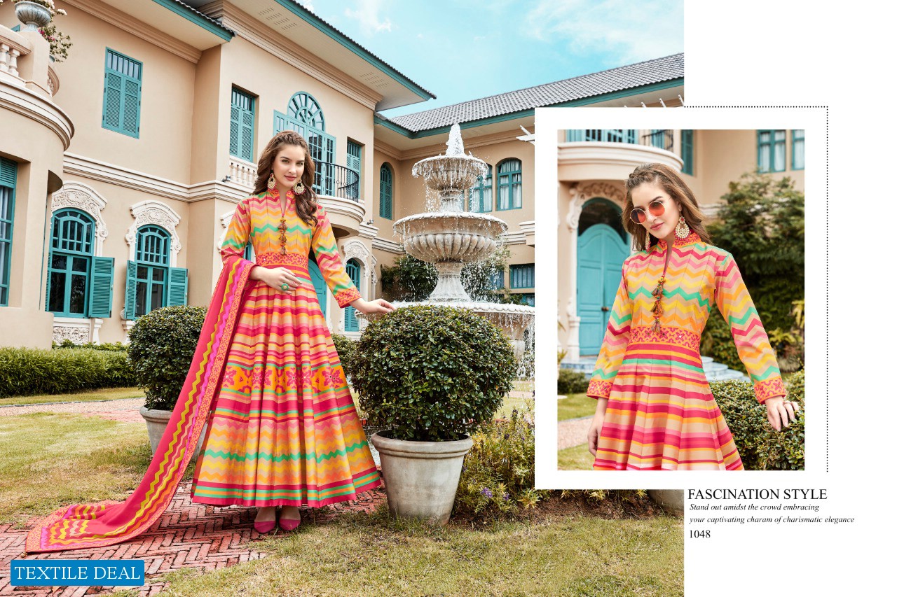 VIRASAT VOL 11 SILK LONG GOWN EXCLUSIVE PARTY WEAR KURTI EXPORTER