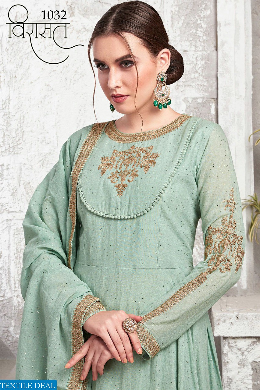 VIRASAT VOL 8 1031-1036 SERIES NEW DESIGNER GOWN EXCLUSIVE COLLECTION DEALER