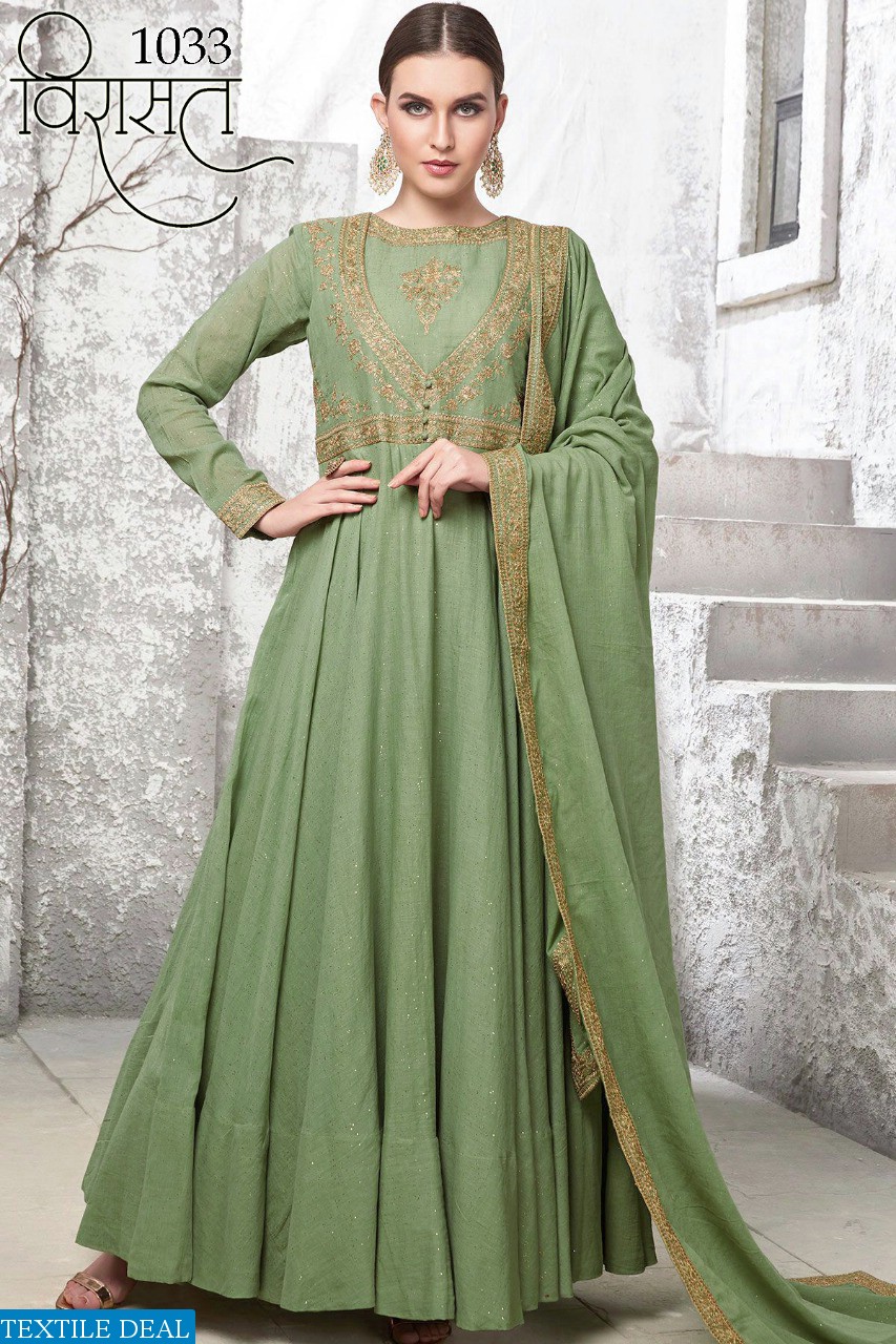 VIRASAT VOL 8 1031-1036 SERIES NEW DESIGNER GOWN EXCLUSIVE COLLECTION DEALER