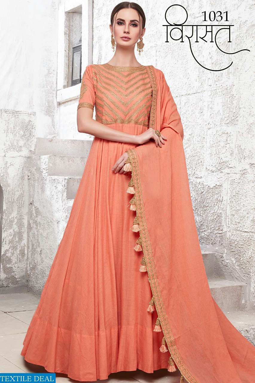 VIRASAT VOL 8 1031-1036 SERIES NEW DESIGNER GOWN EXCLUSIVE COLLECTION DEALER