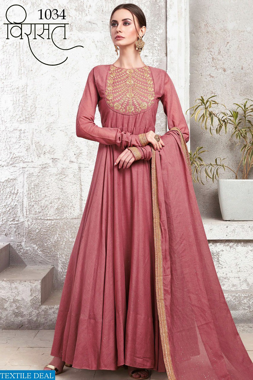 VIRASAT VOL 8 1031-1036 SERIES NEW DESIGNER GOWN EXCLUSIVE COLLECTION DEALER