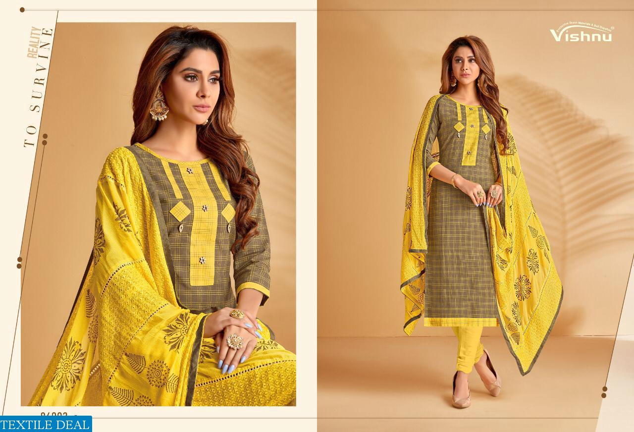VISHNU ZAYRA VOL 3 HANDLOOM COTTON CHECKS SUIT DEALER