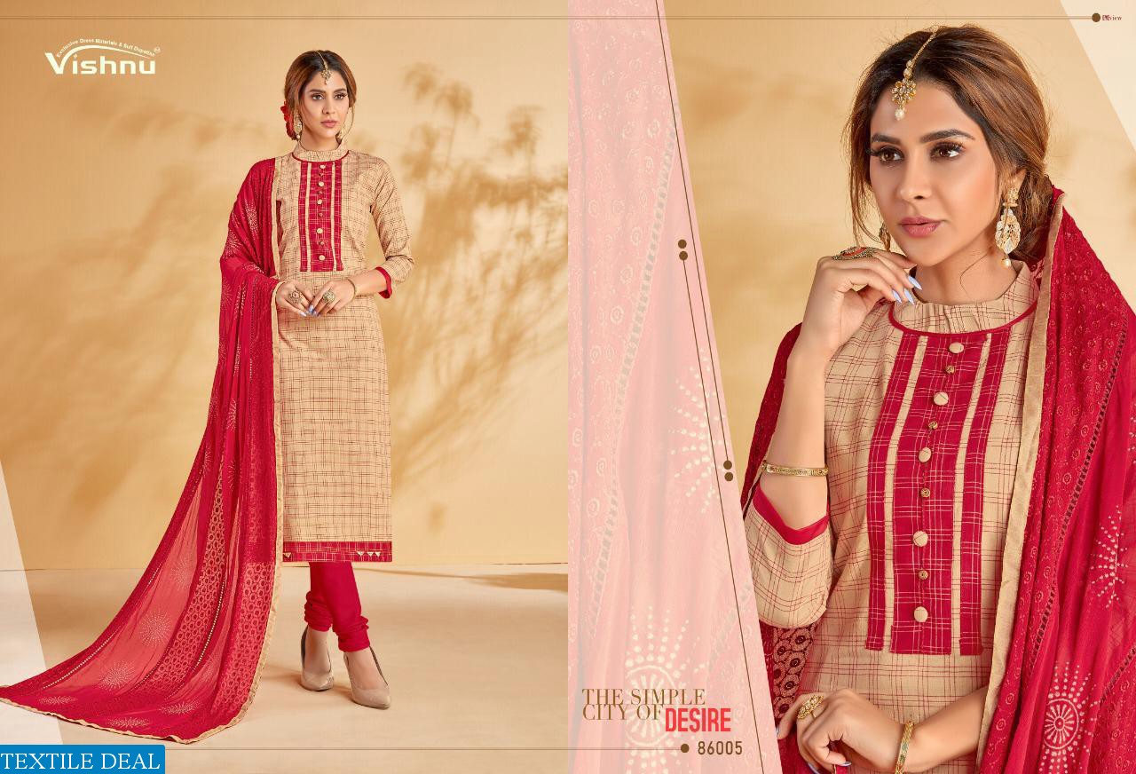VISHNU ZAYRA VOL 3 HANDLOOM COTTON CHECKS SUIT DEALER