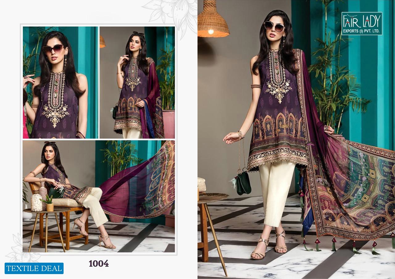 VIVA ANAYA BY FAIR LADY JAM SATIN PAKISTANI SUITS WHOLESALER