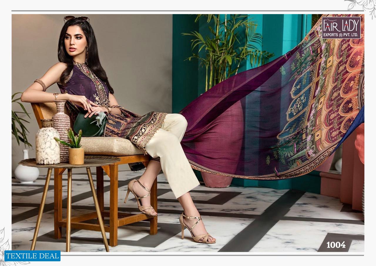VIVA ANAYA BY FAIR LADY JAM SATIN PAKISTANI SUITS WHOLESALER