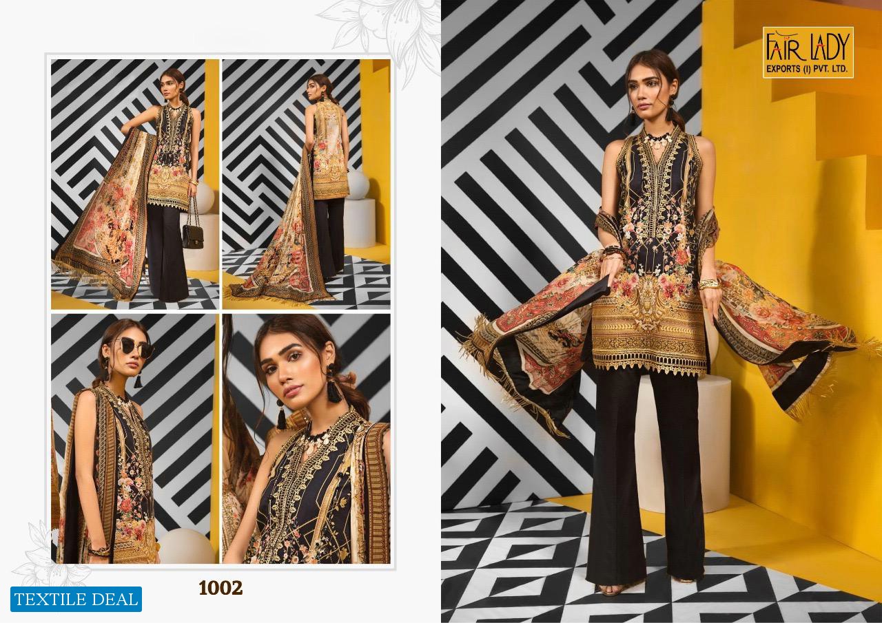 VIVA ANAYA BY FAIR LADY JAM SATIN PAKISTANI SUITS WHOLESALER