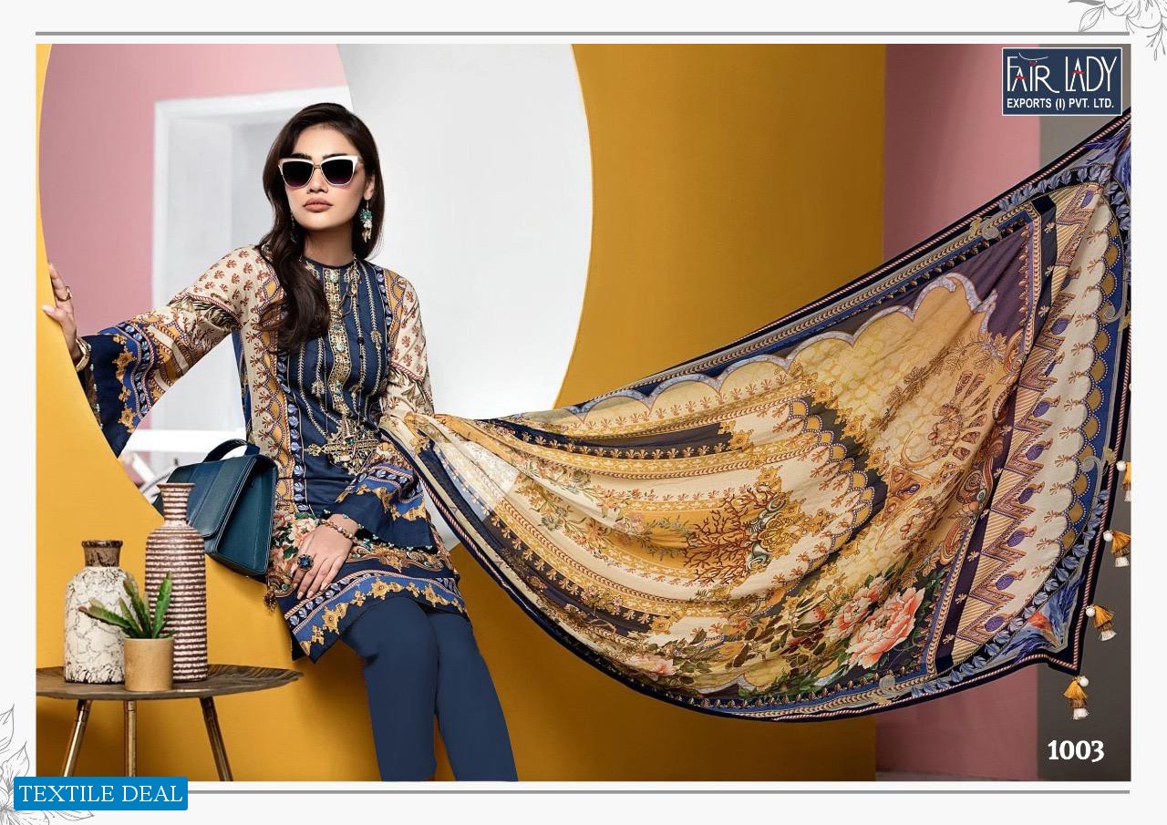 VIVA ANAYA BY FAIR LADY JAM SATIN PAKISTANI SUITS WHOLESALER