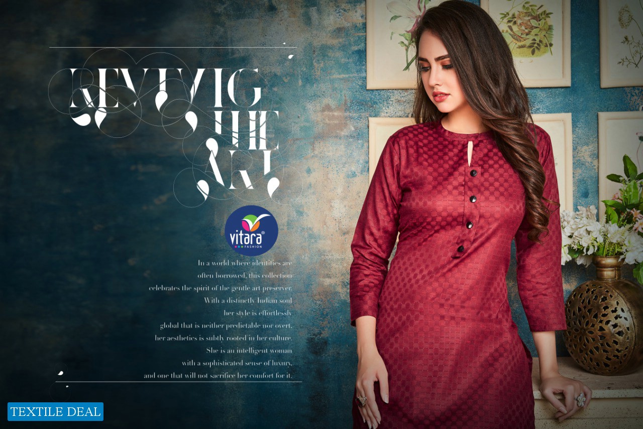 VItara Photoshop Wholesale Shopping Imported Cotton Kurtis