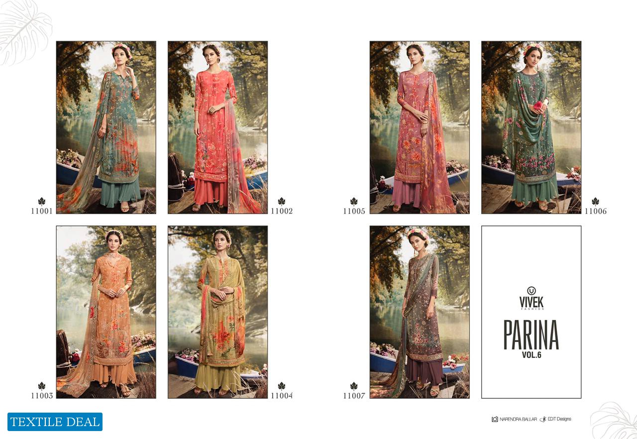 VIvek Parina Vol-6 Wholesale Viscose Crape Ladies Dress Collection