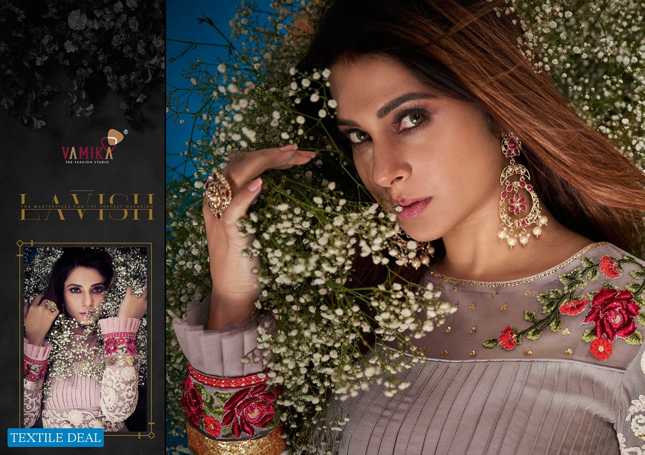 Vaamika Jenifer Vol-1 Wholesale Designer Gown With Dupatta And Bottom