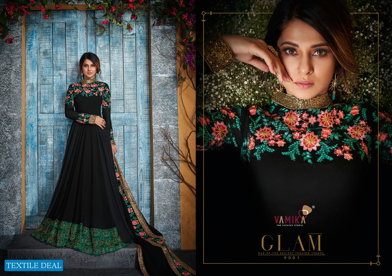 Vaamika Jenifer Vol-1 Wholesale Designer Gown With Dupatta And Bottom