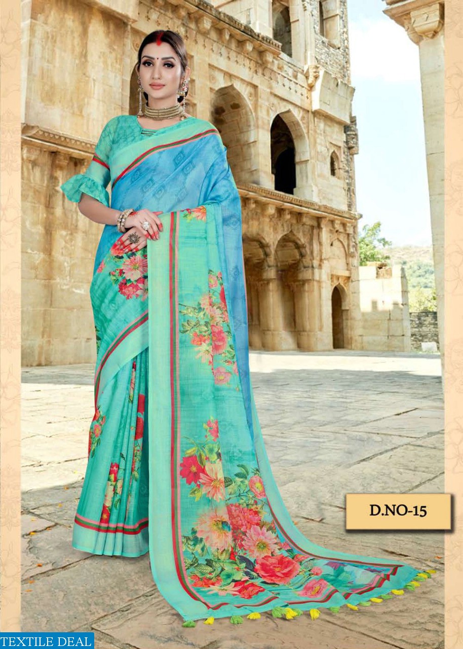 Vaamika Vastram Vol-1 Wholesale Shopping Linen Sarees