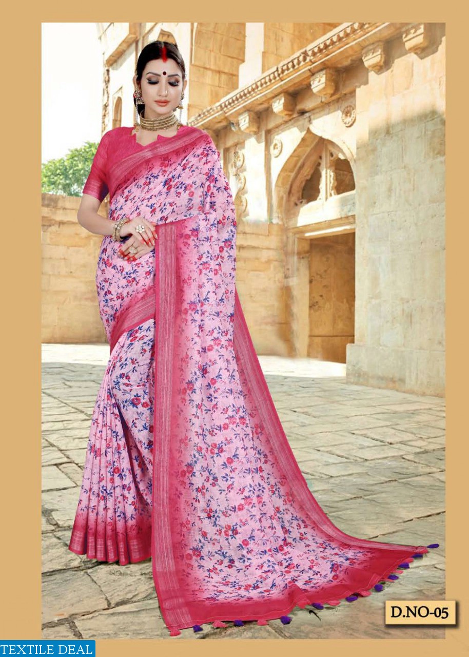 Vaamika Vastram Vol-1 Wholesale Shopping Linen Sarees