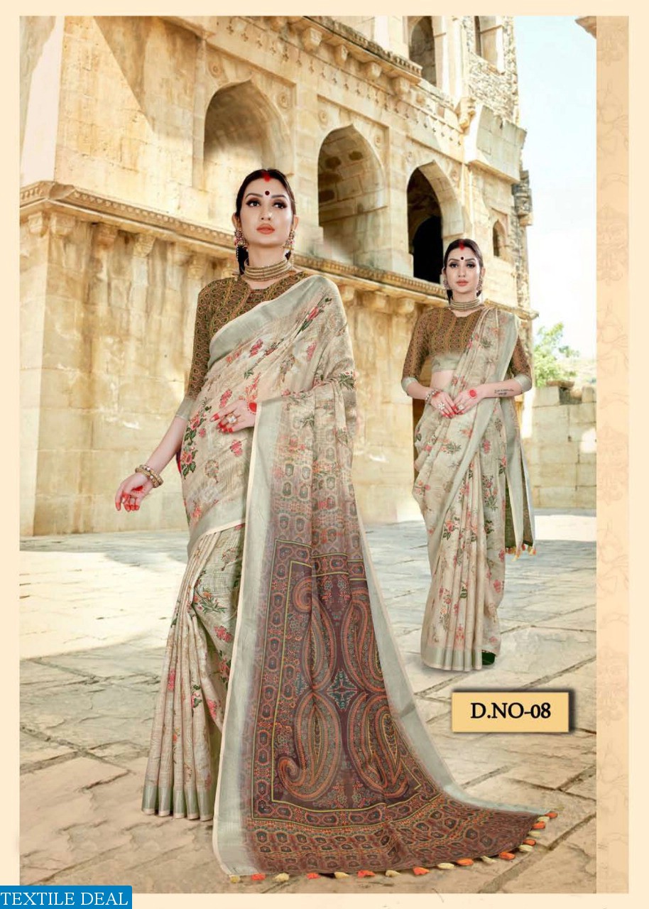 Vaamika Vastram Vol-1 Wholesale Shopping Linen Sarees