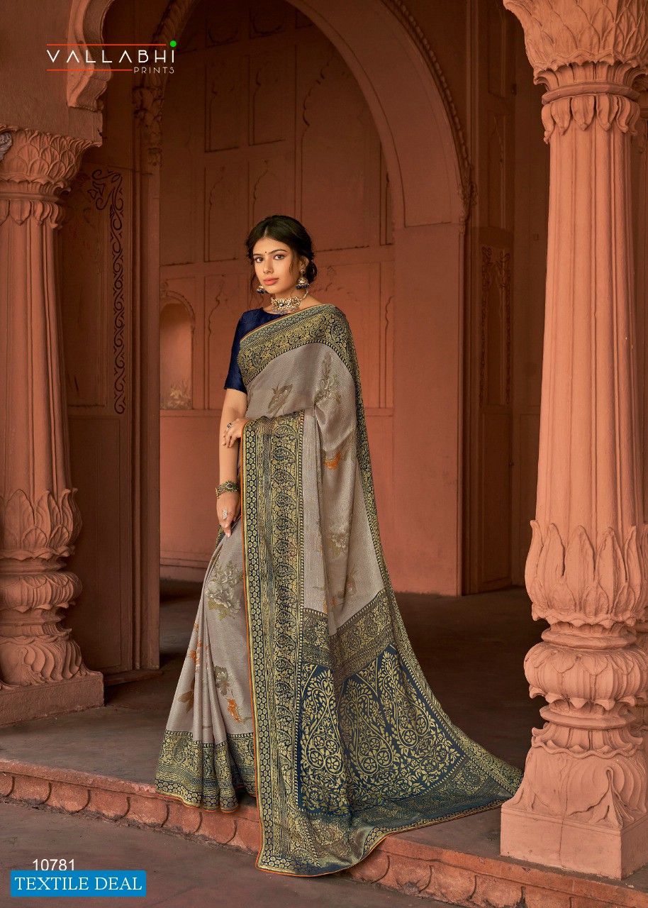 Vallabhi Kalpana Wholesale Brasso Print Wholesale Indian Saree
