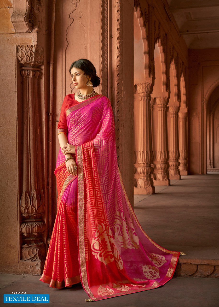 Vallabhi Kalpana Wholesale Brasso Print Wholesale Indian Saree