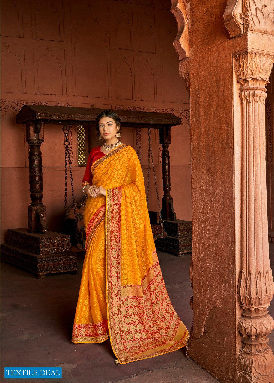 Vallabhi Kalpana Wholesale Brasso Print Wholesale Indian Saree