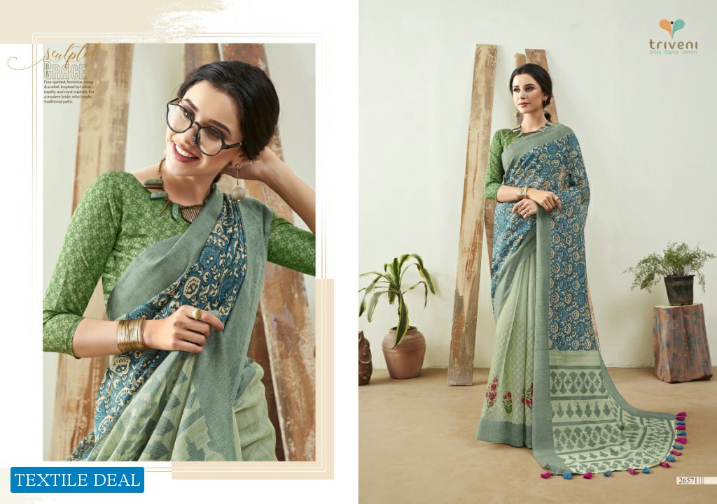 Vallabhi Lilima Wholesale Shopping Linen Sarees