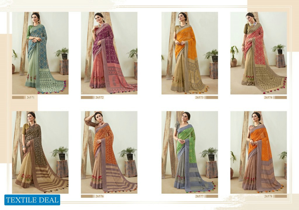 Vallabhi Lilima Wholesale Shopping Linen Sarees
