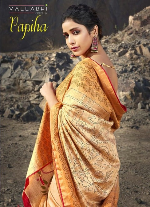 Vallabhi Papiha Wholesale Ethnic Saree Collection Online Shopping