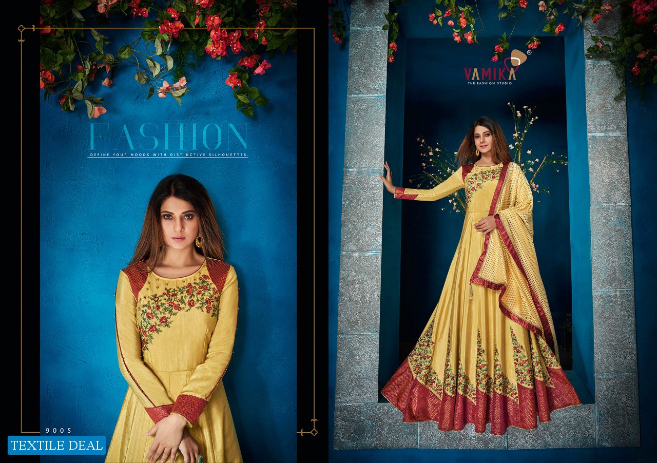 Vamika Jenifer Vol-1 Wholesale Designer Gown With Dupatta