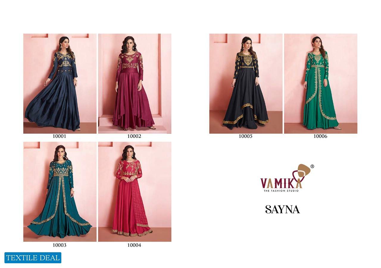 Vamika Sayna Wholesale Designer Gowns Collection