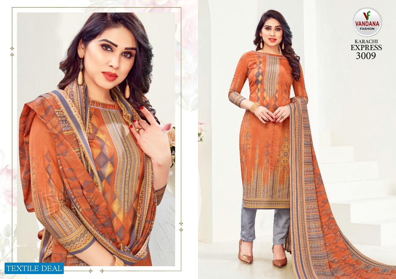 Vandana Karachi Express Vol-3 Wholesale Dress Material