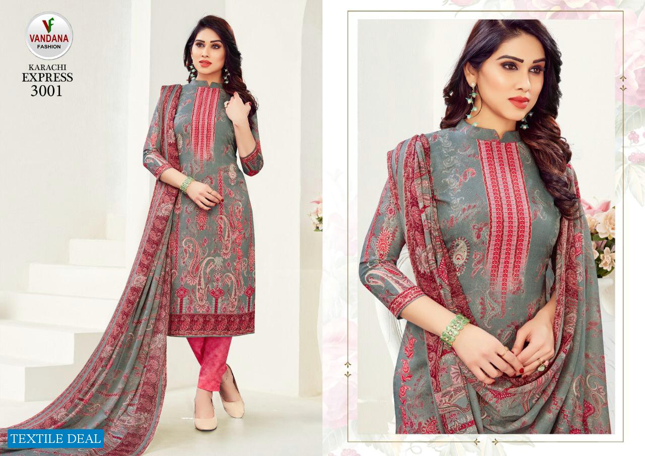 Vandana Karachi Express Vol-3 Wholesale Dress Material