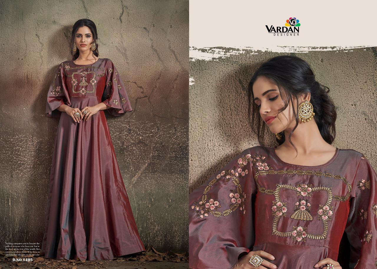 Vardan navya vol-14 Wholesale Ready made handwork Gowns