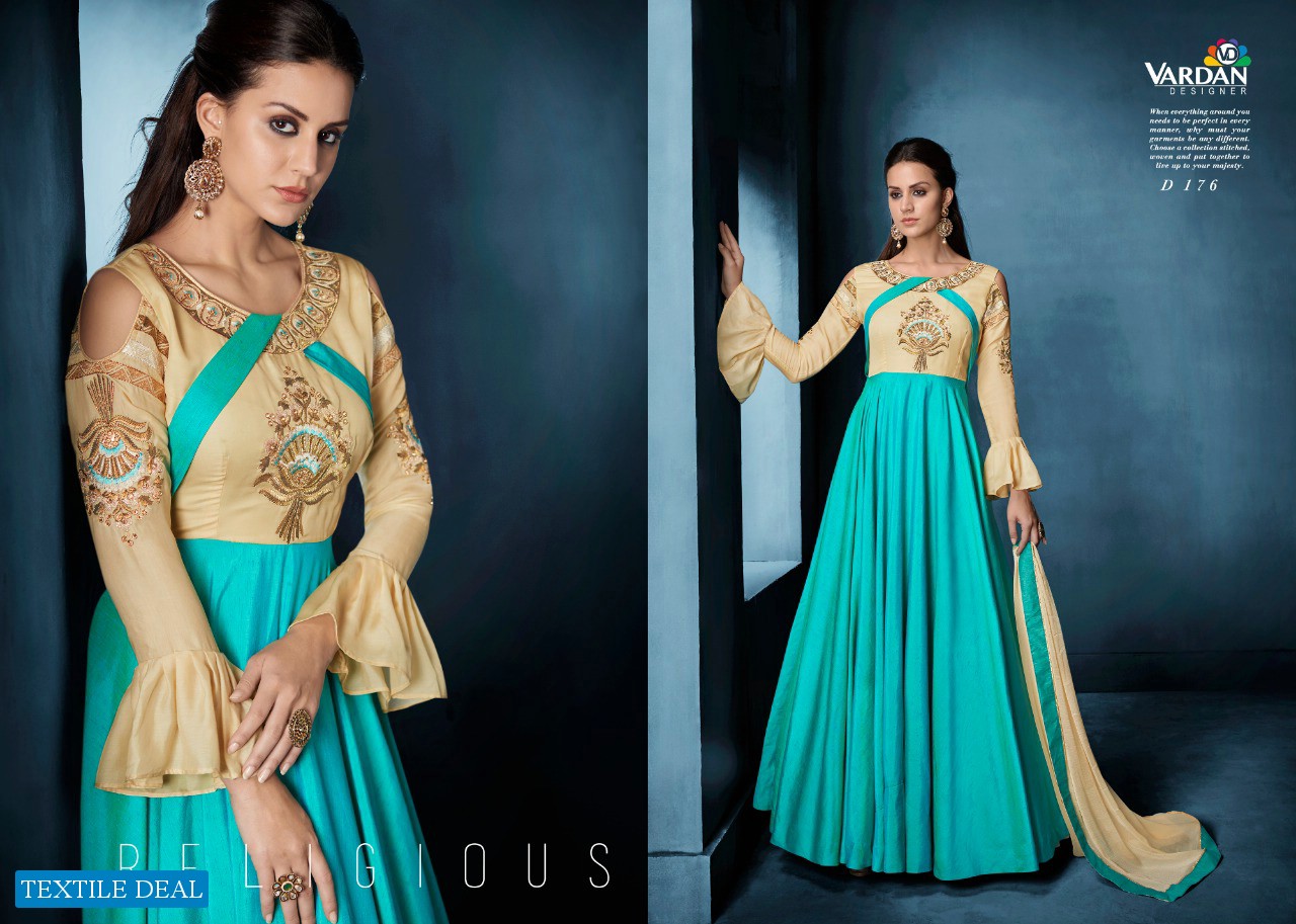 Vardan navya vol-8 Wholesale ready made Fancy Gowns