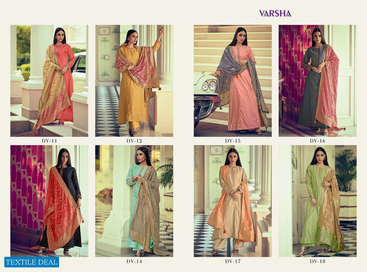Varsha Diva Wholesale Shopping Fancy Fabrics Salwar Suits