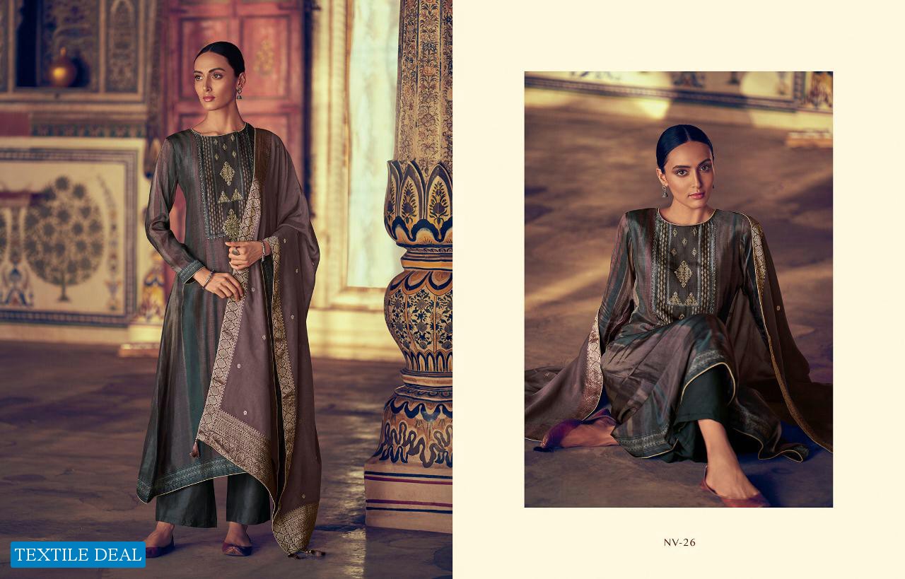 Varsha Navika Online Shopping Pure Bemberg Silk Salwar Suits