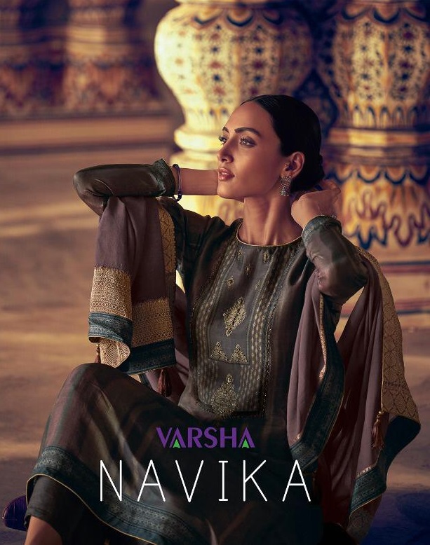 Varsha Navika Online Shopping Pure Bemberg Silk Salwar Suits