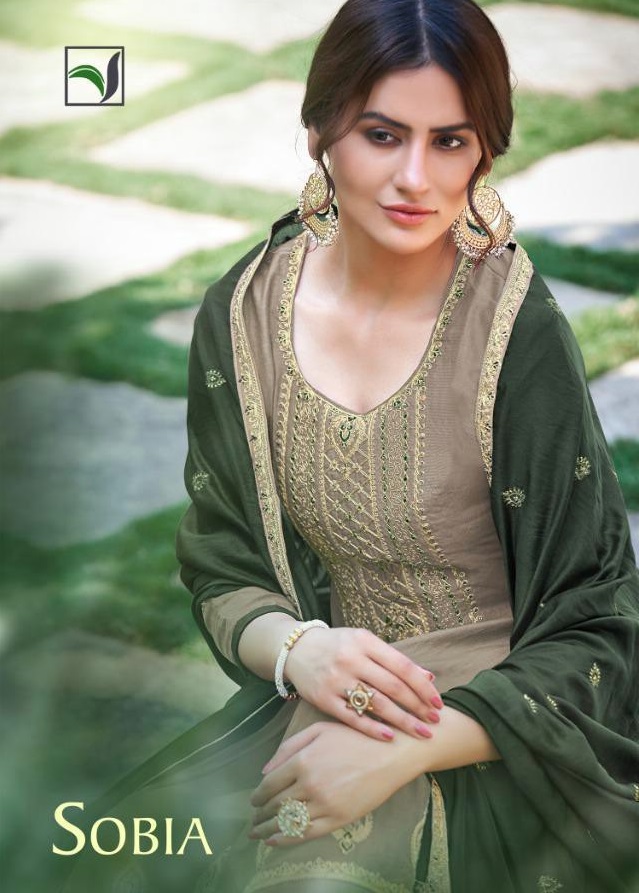 Viana Sobia Wholesale Angori Silk Dress Material