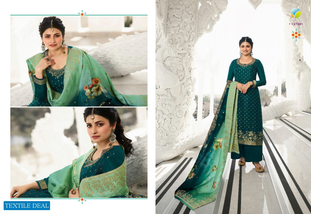 Vinay Zareena Hitlist Wholesale Pure Dola Jacquard Salwar Kameez