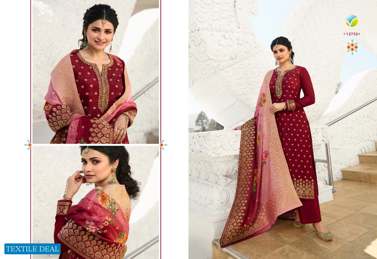 Vinay Zareena Hitlist Wholesale Pure Dola Jacquard Salwar Kameez