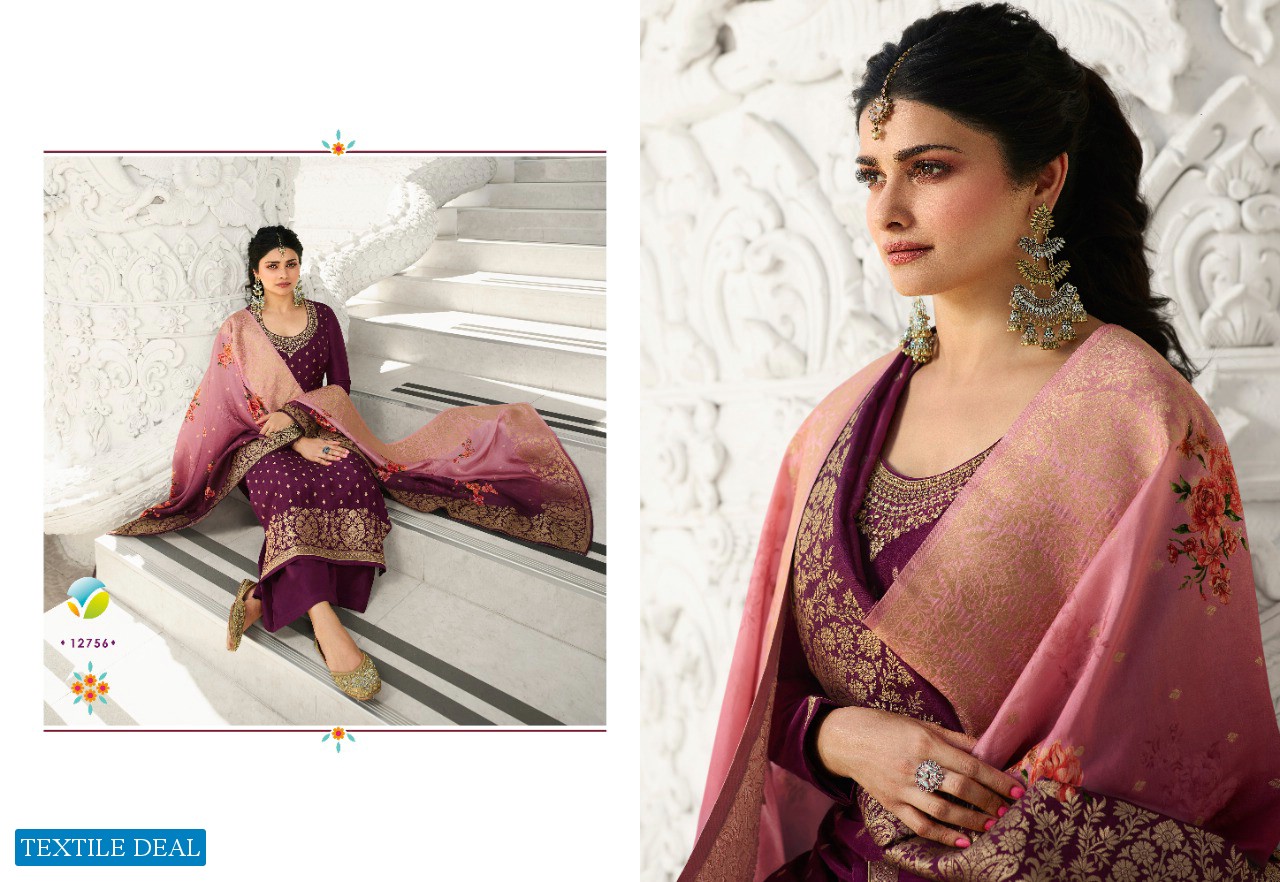 Vinay Zareena Hitlist Wholesale Pure Dola Jacquard Salwar Kameez