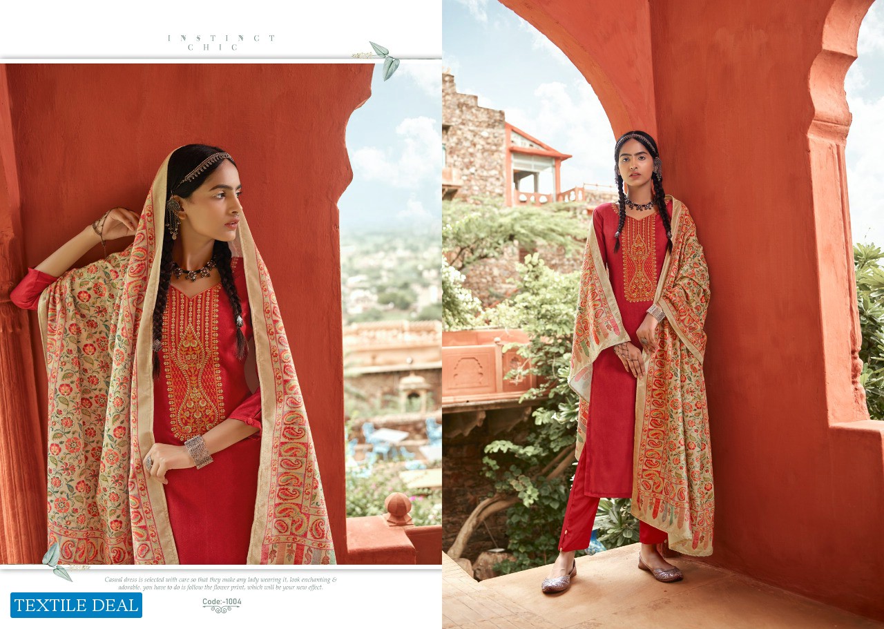 Viona Ajrak Wholesale Heavy Euro Wool Wholesale Winter Dress Material