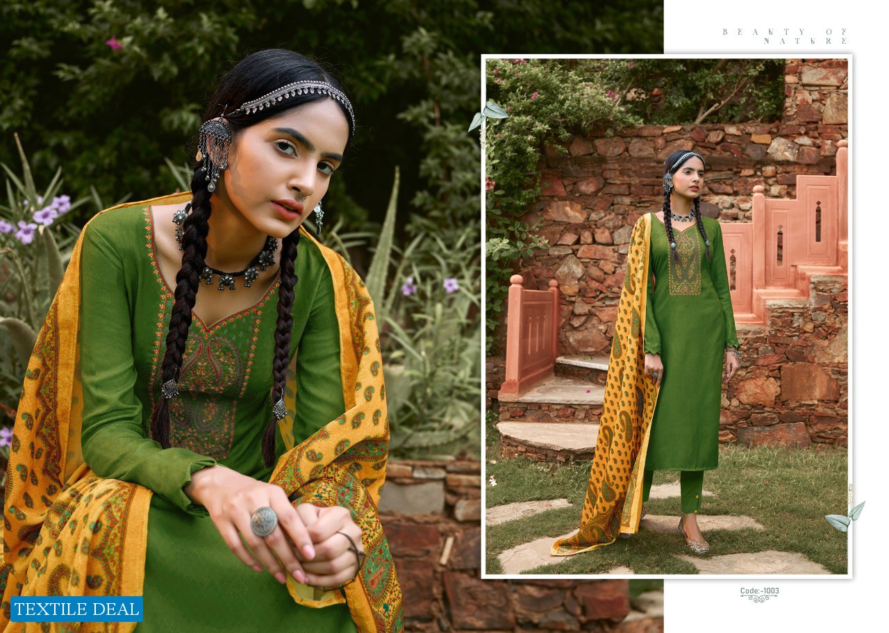 Viona Ajrak Wholesale Heavy Euro Wool Wholesale Winter Dress Material