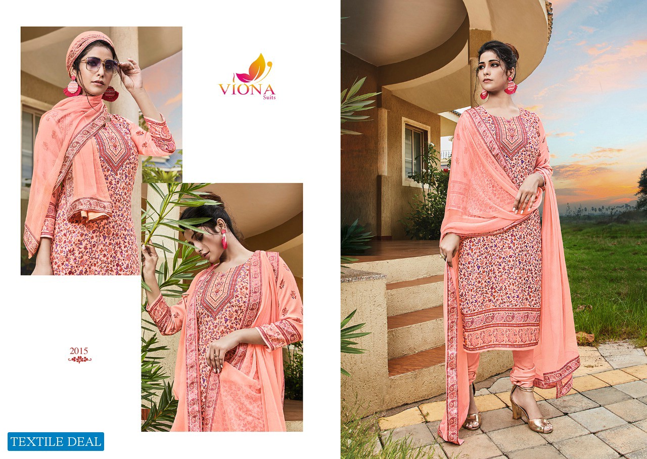 Viona Jasmine Wholesale Pure Woolen Pashmina Winter Dress material